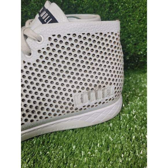 Nobull Dust Mid Top Lace Up White Leather Crossfit Sneakers Men Size 10.5 - Picture 6 of 14